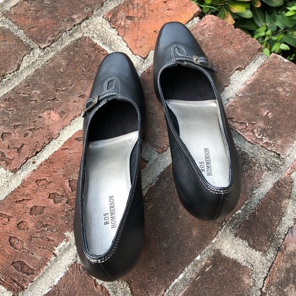 Rod Hommerson black leather heels size 10 - Picture 3 of 8